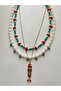 3-Piece Necklace Set with Fish Details, Turquoise Bead Necklace, Trendy Necklace Set - 2