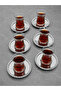 6 Pieces of Silver Mesh Braided Silver Stainless Steel Tea Plate Presentation Serving Coasters - 2