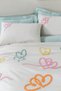 Puff Embroidered Double Duvet Cover Set Amora Mint - 2