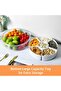 Veggie Tray with Lid for Fridge Organizer Bins Divided Snackle Box Container with 6 Compart - 3