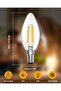 مصابيح LED E14 بقوة 4 واط قابلة للتعتيم على شكل شمعة C35 بلون أبيض دافئ 2700 كلفن، تعادل 40 واط من المصابيح المتوهجة - 6