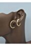 Gold Hoop Earrings - Gold Color - - 4