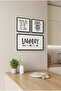 Drop Your Pants Here Concept - 3-Piece Black Wooden Frame Look Mdf Painting Set - 2