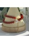 Natural Carnelian Agate & Baroque Pearl Design Necklace - 3
