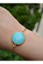 Turquoise Stone Bracelet - Blue - - 3