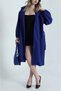 Women's Double-neck Collar Waist Balloon Sleeve Trench Coat - 3
