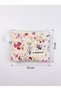 Cream Floral Patterned Handmade Small Wallet - 4
