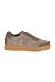 Men's Sneaker Shoes Genuine Suede Leather Slip-On Laceless Monogram Logo Lightweight Thick Eva Sole L596 - 2