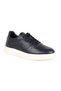 Men's Sneaker Shoes Genuine Leather Antique Logo Perforated Lace-Up White Sole Lightweight Eva L5962