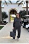 Kangaroo Pocket Modal Tracksuit Set – Hooded - Anthracite Gray - 3