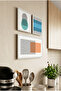 Modern with Geometric and Linear Patterns – 3-Piece Mdf Table Set for Home, Bathroom, and Coffee Corner - 4