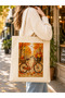 Autumn Themed, Raw Fabric Bag, Sublimation Printing, Shoulder Bag, Shopping Bag - 3
