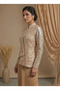 Gold Sequin Embellished Skirt Set – Women's Indian Ethnic Wear - 2