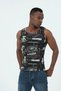 Men's Halter Neck Combed Cotton Camisole Fitted Molded Ribbed Sportsman Lycra Undershirt