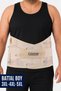 Lumbostad Corset 26 cm King Size 3Xl-5Xl Adjustable Waist Corset Breathable Fabric Unisex Daily Use Comfortable Support during Work and Movement, Flexible Waist Corset Beige. - 2