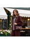 Selanik- Oversize Suit with Embroidered Detail |   Burgundy - 4