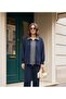 Selanik- Oversize Suit with Embroidered Detail | Navy Blue - 4