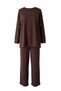 Aluna Modal Trouser Suit |   Oversize Comfortable Fit - Light Brown - 5
