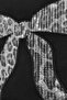 Sequin Leopard Patterned Ribbon Embroidered T-Shirt - 3
