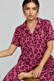 Women's Short Sleeve Comfortable Purple Pajama Set 4734 - 3