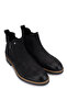 Men's Genuine Leather Black Nubuck Casual Boots - 2