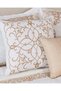 Ivory And Gold 7 Piece Embroidered Comforter Set (Super King Size) - 7