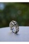 Bohemian ring - silver color - - 5
