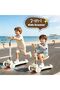 SHARPDO Kids Kick Scooter, with Removable Seat, Handle and Flashing Wheels, Easy Foldable, for Child - 2