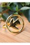 Adjustable gold ring - gold color -