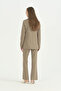 Double-Breasted Collared Jacket - Mink - 4