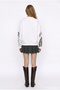 Portrait Printed Crew Neck Sweatshirt Ecru - 3