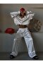 Silk Satin Zippered Top and Bottom Set - 2