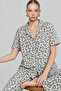 Women's Short Sleeve Comfortable Gray Pajama Set 4731 - 2