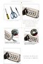Computer Laptop Cable Lock, Slot Plate 2m Cable, Combination Security Lock Cable for Notebook Laptop - 6