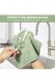 Premium Microfiber Cleaning Cloth Rags 20 Pieces Ultra Soft & Highly Absorbent Lint Free Cleaning Towels for Car, Kitchen, Home, Glass & Electronics Reusable and Washable Green - 3