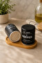 Savora Ceramic Salt and Pepper Shaker Set with Bamboo Base, Spice Set - 3