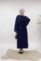 Women's Hijab Knitwear Double Set Bat Sleeve Sweater and Pleated Skirt - 2
