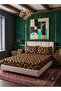 Leopard Print Fitted Bedsheet Set 3 Piece – Premium 100% Cotton Bed Sheet Set, 125 GSM Soft Breathable Bedding with 1 Fitted Sheet & 2 Pillow Covers | Luxury Animal Print Bedding Set for Kin - 4