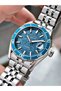 10 Atm Sapphire Glass Japanese Miyota Complete Steel Men's Wristwatch with Calendar 1252Qnt - 4