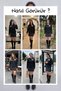 Women's Skirt Sweater Two-Piece Set Polka Dot Bow Detail Knitwear Brown, Burgundy, Anthracite - 8
