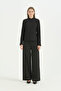 High Neck Basic Blouse - Black