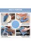 Premium Microfiber Cleaning Cloth Rags 20 Pieces Ultra Soft & Highly Absorbent Lint Free Cleaning Towels for Car, Kitchen, Home, Glass & Electronics Reusable and Washable Blue - 6
