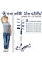 Kick Scooters for Kids, Adjustable Height Foldable Scooter, 3 LED Light Wheels and Anti-Slip - 2