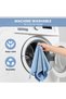 Premium Microfiber Cleaning Cloth Rags 20 Pieces Ultra Soft & Highly Absorbent Lint Free Cleaning Towels for Car, Kitchen, Home, Glass & Electronics Reusable and Washable Blue - 2