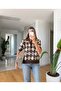 Women's Polo Collar Diamond Patterned Sweater - 2