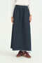A-Line Denim Skirt - Indigo - 2