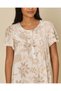 Women Ivory Floral Print Nightgown - 2