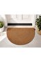 Jute Straw D Mat, Welcome Mat for the Door (40X60)-Beige Gray
