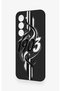 Tecno Spark 40 Pro Compatible Black and White Ivy Pattern Silicone Case - 4