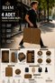 4-Piece Suit Cover 60X100 cm Double Zipper Gamboç Clothes Cover Garment Protector Dustproof Closet Organizer - 3